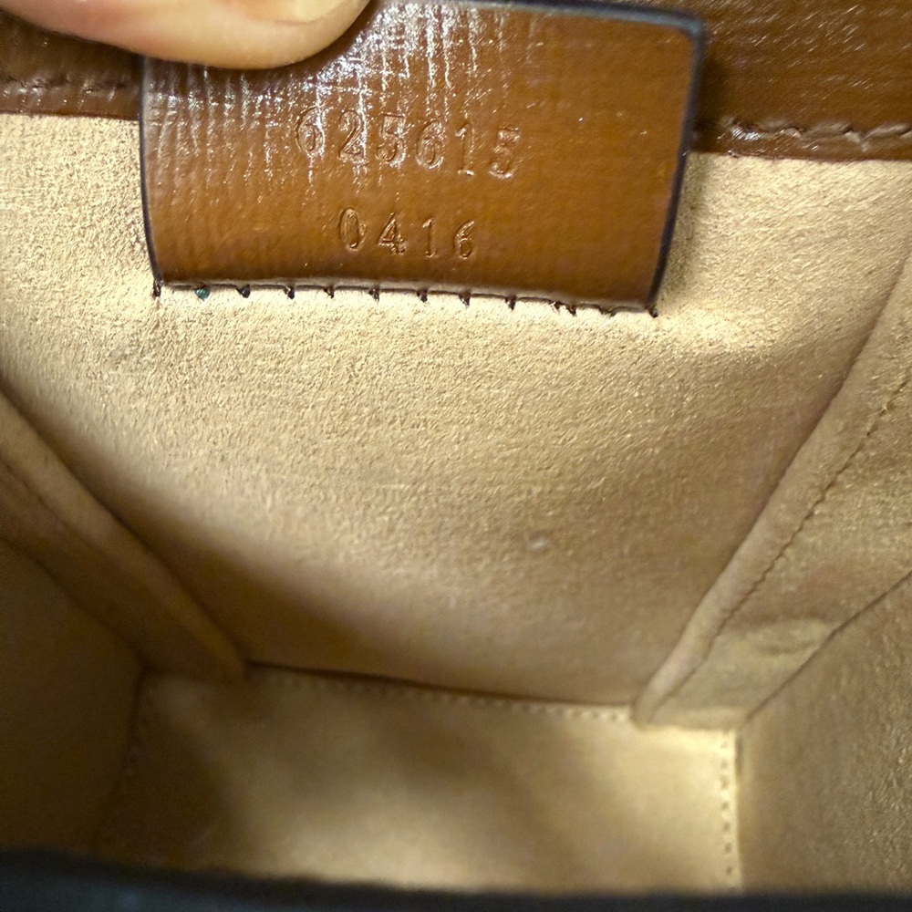 GUCCI 🐎 GG Supreme Canvas Horsebit 1955 Mini Crossbody Bag - Picture 8 of 16